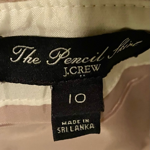 J Crew Pencil Skirt Tan/Taupe Heathered Wool - Picture 7 of 11